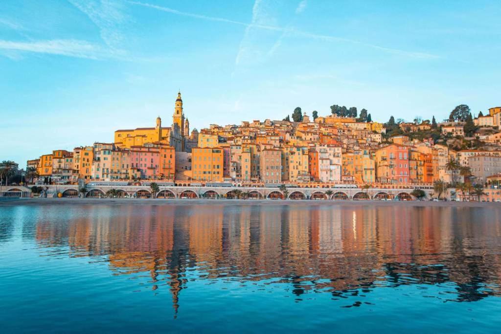 Blu Home 3 Pers Centrale Ac Wifi Mentone Esterno foto